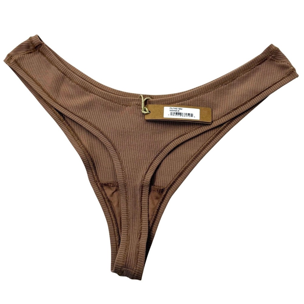 SKIMS Soft Lounge‎ Rib Dipped Thong Team USA Lot of 2 Sienna Medium - Picture 3 of 10